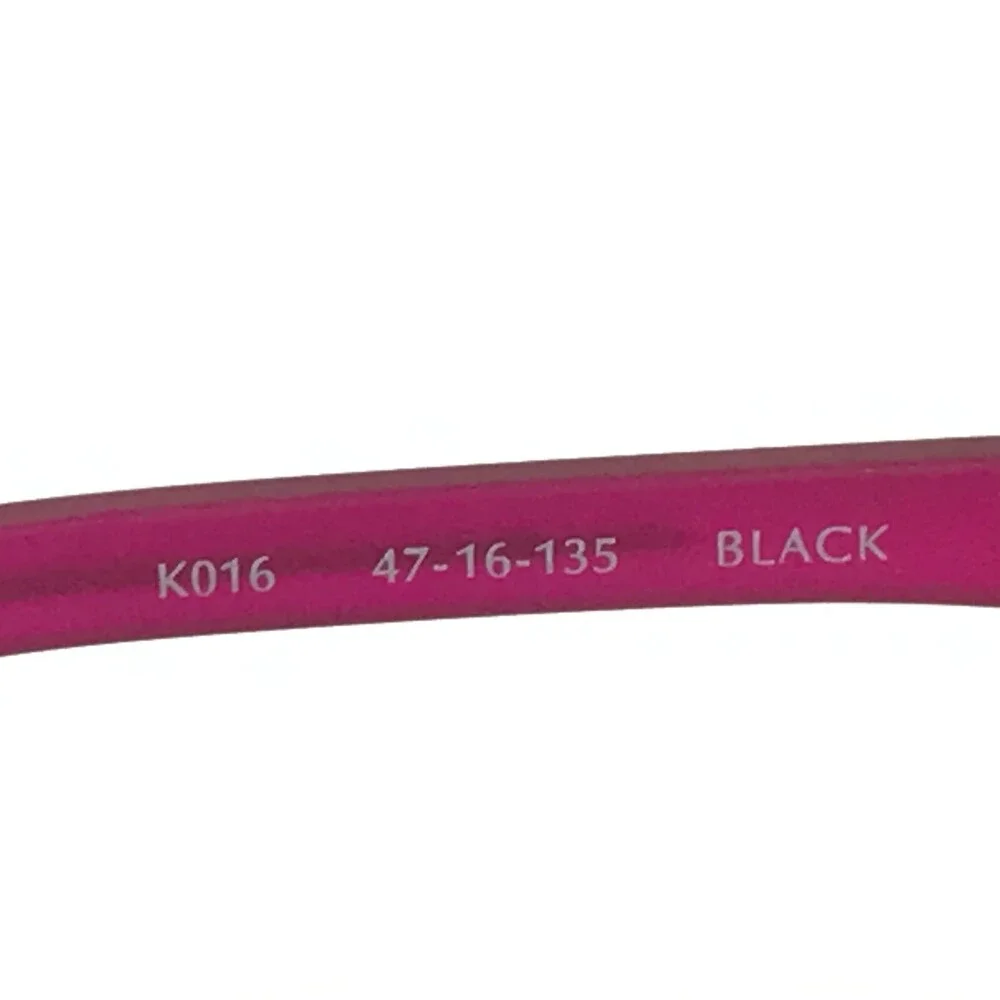 Converse Kids Eyeglasses Frames K016 BLACK Purple Rectangular Full Rim 47-16-135